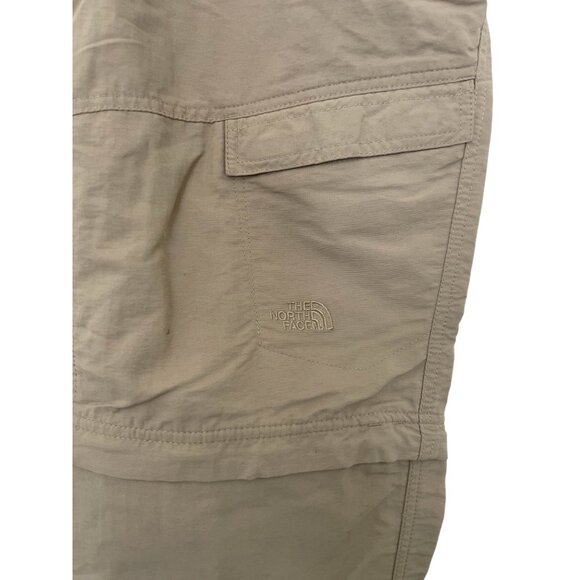 The North Face Khaki Convertible Zipper Hiking Active Cargo Pants - Picture 3 of 15